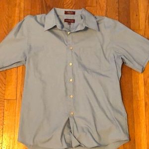 Blue Covington Button-Up Shirt.